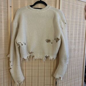 Yeezy season 3 distressed sweater